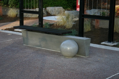 Concrete bench